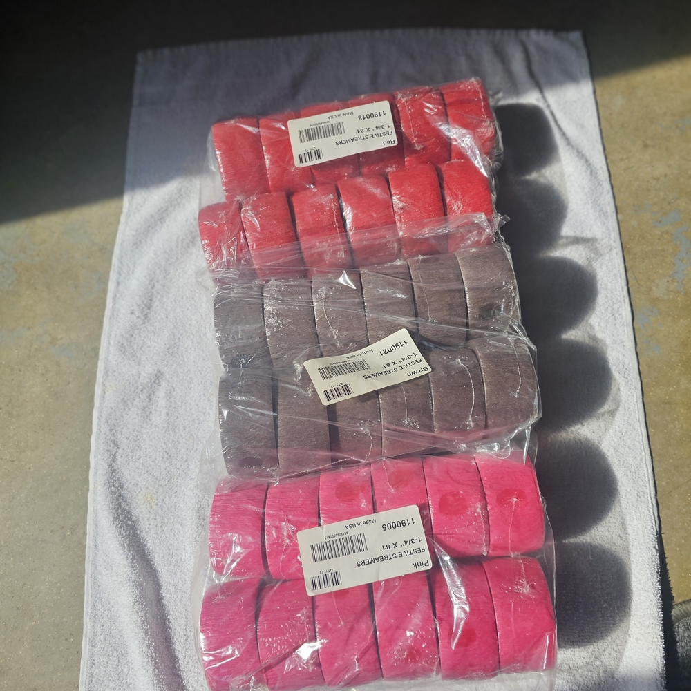 Assorted Pink and Brown Ribbon Rolls